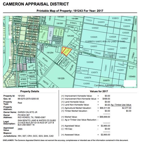 Rio Hondo Acreage: 28202 FM 106 , Rio Hondo, TX 78583